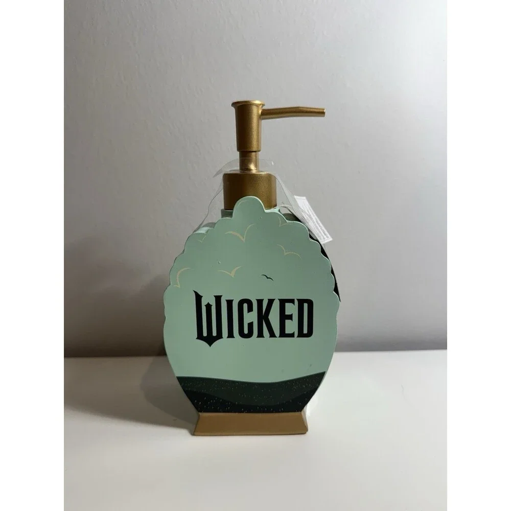Wicked Glinda & Elphaba, Emerald City Lotion Pump Dispenser New